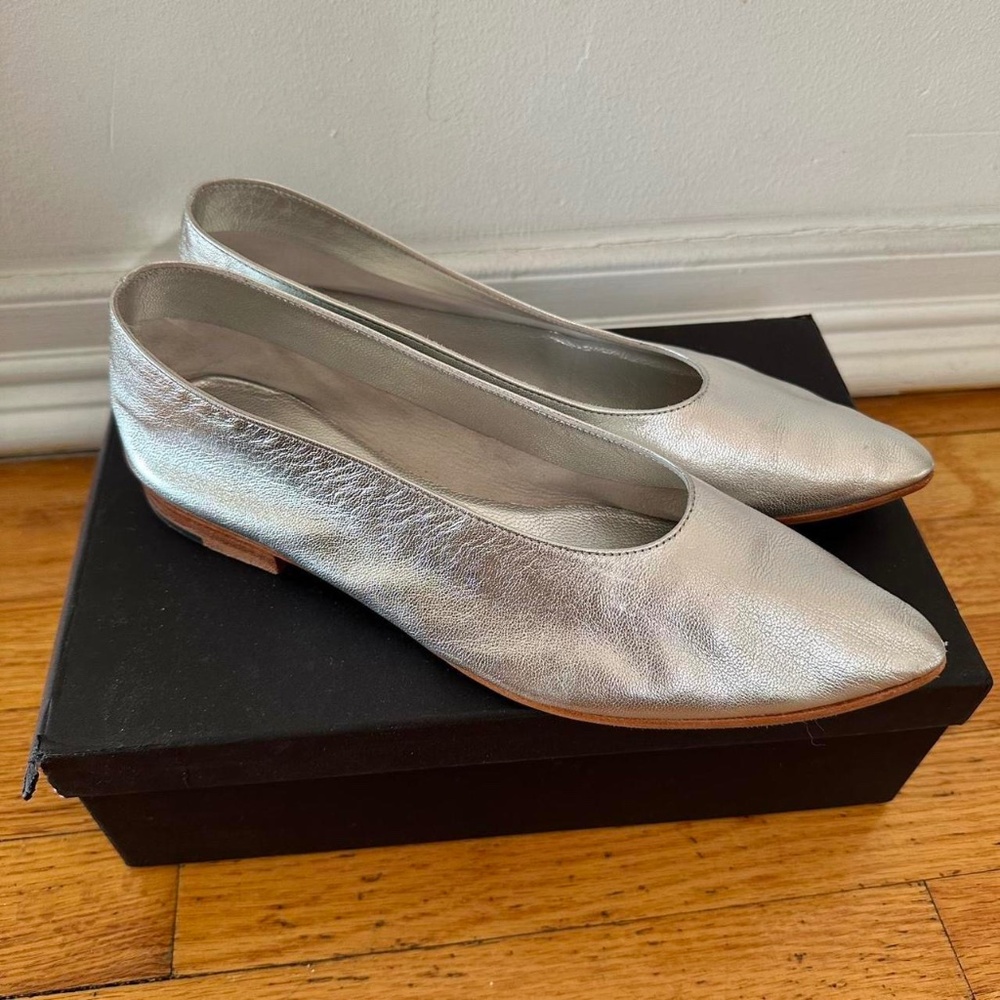 MARTINIANO Party Glove Flat Silver 39.5